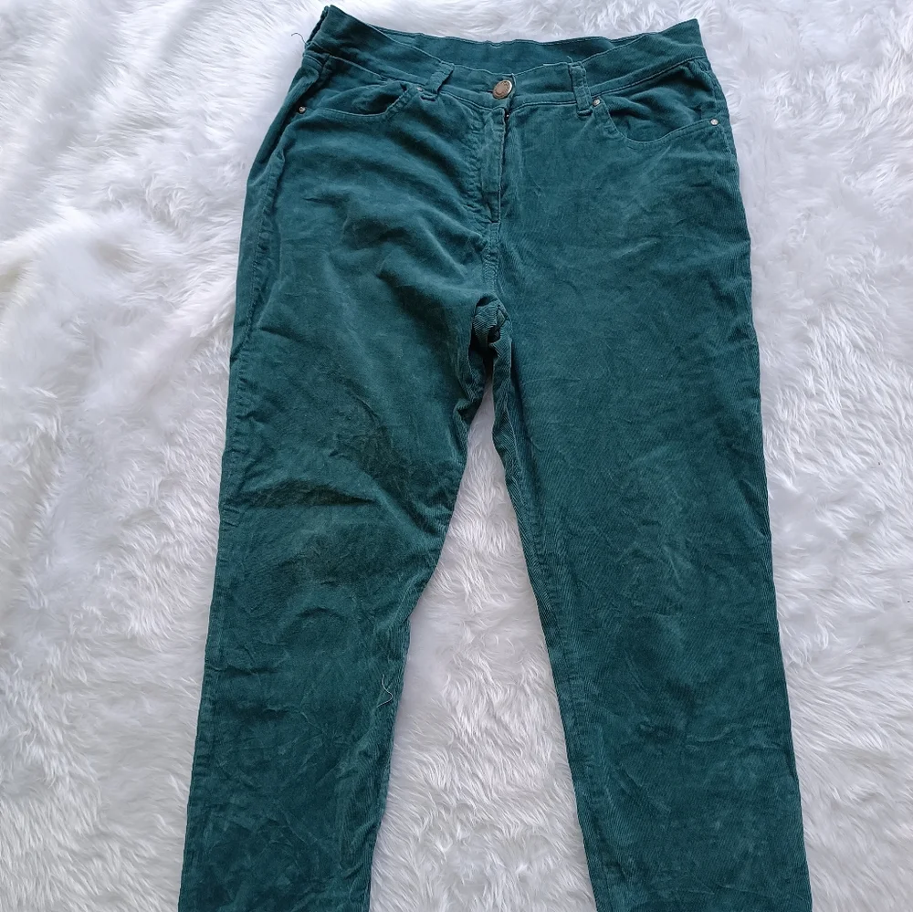 Iber Teal Green Corduroy Jeans - Picture 6 of 6